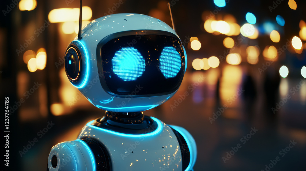 Poster digital chatbot are assistant conversation for provide access to data growth of business in online n