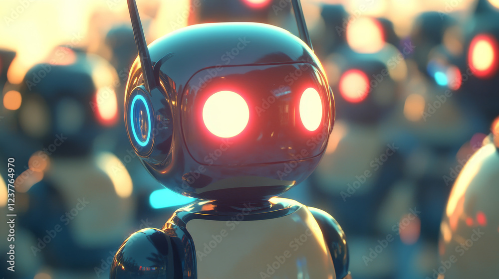 Poster digital chatbot are assistant conversation for provide access to data growth of business in online n