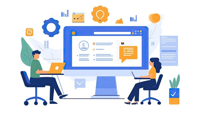 Automation in business operations with robotics, AI tools, and streamlined workflows designed to optimize business processes and reduce human error.