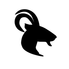 Obraz premium Goat Head logo icon