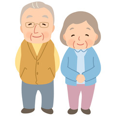 Fototapeta premium シニア夫婦 高齢者 後期高齢者