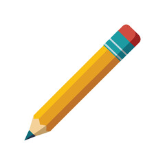 A vector illustration of School crayons pencil on white background