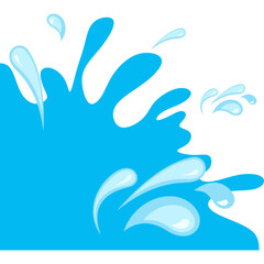 Water Drop Corner Border