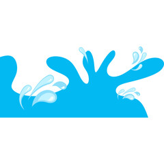 Obraz premium Water Drop Corner Border