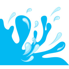 Water Drop Corner Border