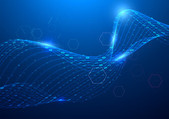 Abstract big data code representation. Modern high-tech data background. Graphic concept for your design