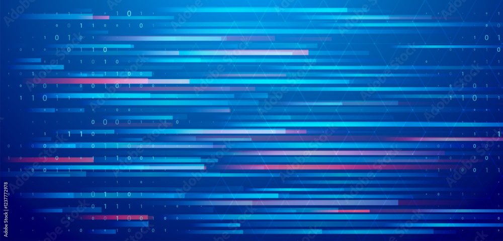 Poster abstract big data code representation. modern high-tech data background. graphic concept for your de
