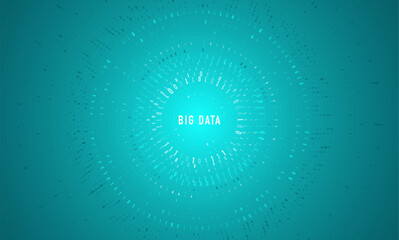 Abstract big data visualization. Big data code representation. Graphic concept for your design
