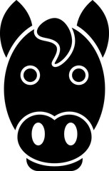 horse icon vector shape