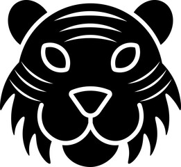 tiger icon vector shape