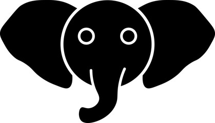 elephant icon vector shape