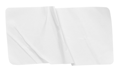 white paper wrinkled poster template ,blank glued creased paper sheet mockup.white poster mockup on wall. empty paper mockup.