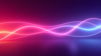 Abstract Light Waves in Vibrant Pink and Blue Color Scheme Creating a Futuristic and Dynamic Background for Creative Projects