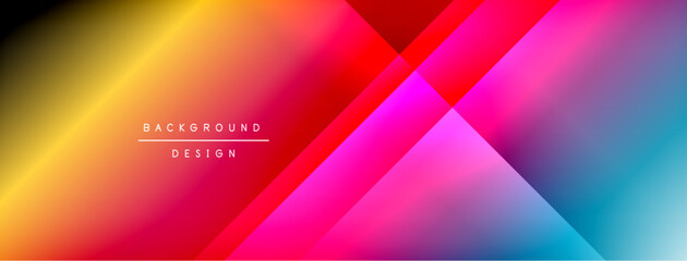 Colorful gradient with lines made of shadow and light. Creative background