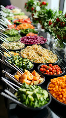 buffet food in a restaurant