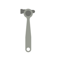 tool maker hammer flat icon illustration color