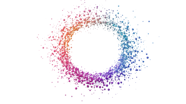 abstract circle isolated on white background