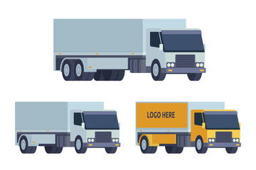 Truck Vector Illustration. Editable Element for Easy Customization