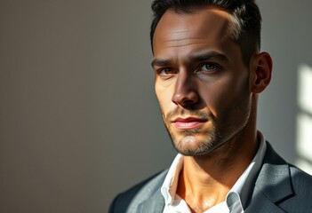 Portrait of a stylish man with natural light