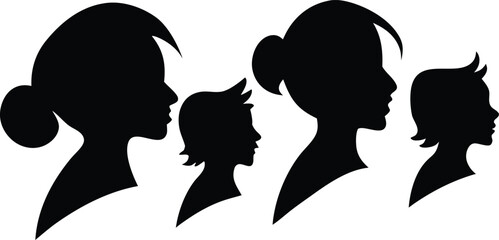 silhouette of a girl