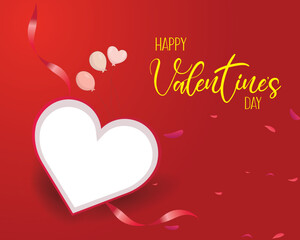 Happy Valentine's Day Red Heart Image