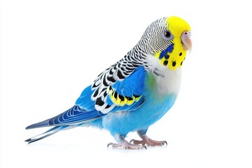Obraz premium Budgerigar isolated on white background