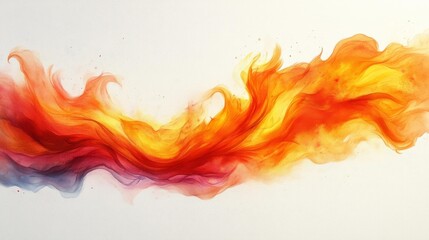 Flowing Fire Abstract. Generative AI