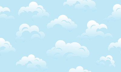 Clouds seamless pattern. Clouds in the sky.