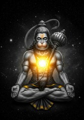 Fototapeta premium Lord Hanuman, Hanuman jayanti