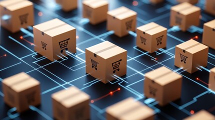 Global eCommerce Network Online Shopping Delivery Packages