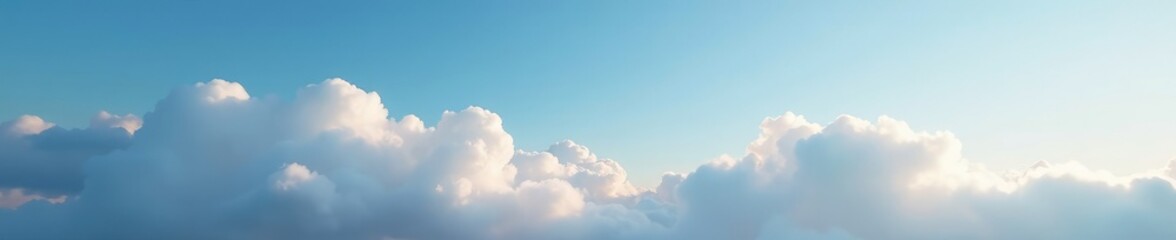 Sky with clouds and a few wispy strands of fog, weather, clouds, sky