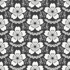 Feminine Floral Tiles with Delicate Pink Hues