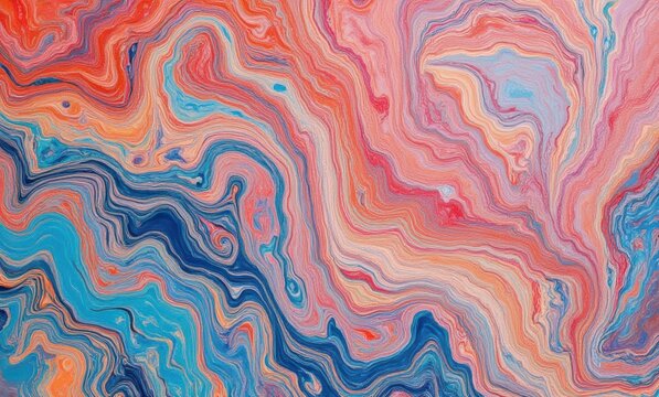 Vibrant abstract swirl in rich colors