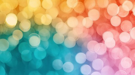 Obraz premium Abstract Colorful Bokeh Background with Warm and Cool Tones