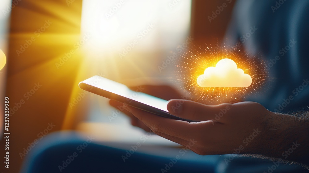 Poster Mobile Cloud Computing Connection Digital Technology Innovation