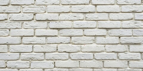 Fototapeta premium Traditional white brick wall background seamless pattern with textured mortar joints, brick wall, texture, traditional design, interior decoration, geometric pattern