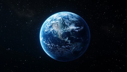 Earth, Space, Rotating, Planet, Clouds, Night, Stars, Background, Globe,  Educational