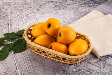 Ripe sweet juicy medlar fruit