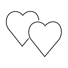  love silhouette icon design template