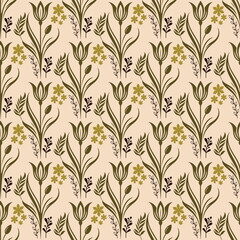Feminine Floral Wallpaper with Soft Petal Accents