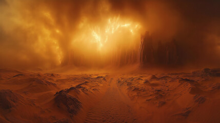 Golden Storm of Mars