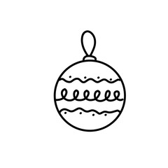 Christmas balls icons vector