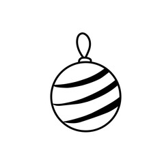 Christmas balls icons vector