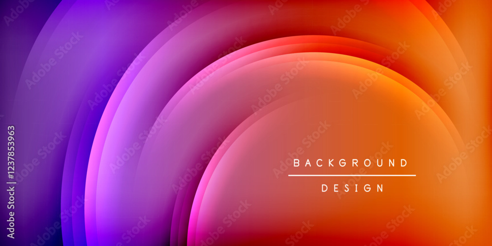 Poster dynamic shadow lines geometric shapes