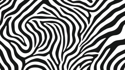 Abstract Zebra Stripes: Bold Black and White Graphic Pattern