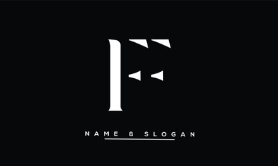 Obraz premium FF Abstract Letters Logo Monogram
