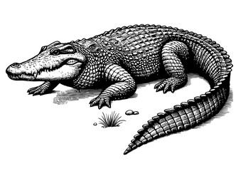 Nile Crocodile Vector File