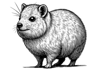 Hyrax Vector File - Dassie