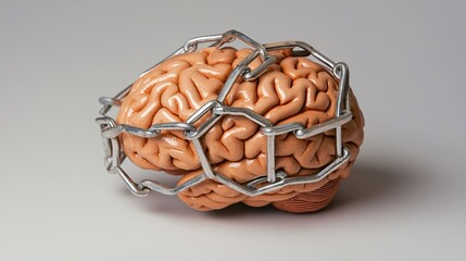 Brain Model Constrained by Metal Chain Conceptual Image for Mental Health