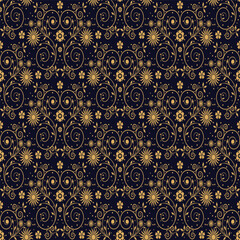 Exclusive Floral Wallpaper with Rich Velvet Blooms and Gold